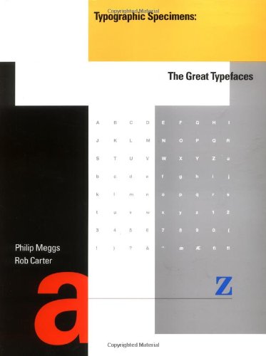 Book Cover Typographic Specimens: The Great Typefaces