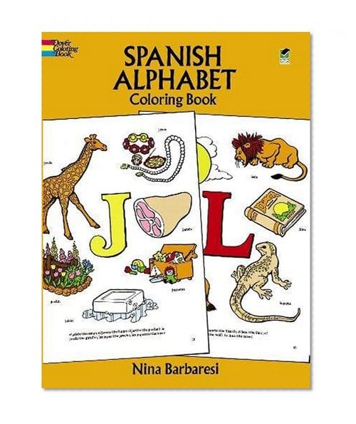 Book Cover Spanish Alphabet Coloring Book (Dover Children's Bilingual Coloring Book)