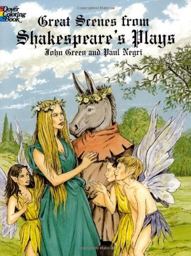 Book Cover Great Scenes from Shakespeare's Plays (Dover Classic Stories Coloring Book)