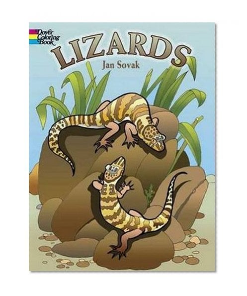 Book Cover Lizards Coloring Book (Dover Nature Coloring Book)