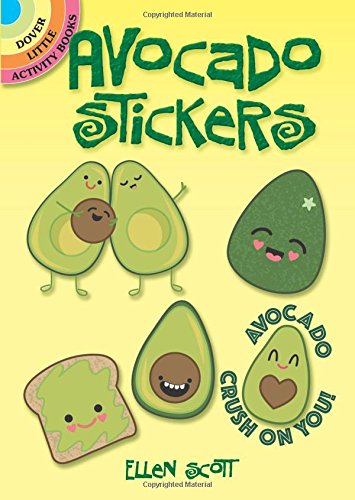 Book Cover Avocado Stickers (Dover Little Activity Books Stickers)