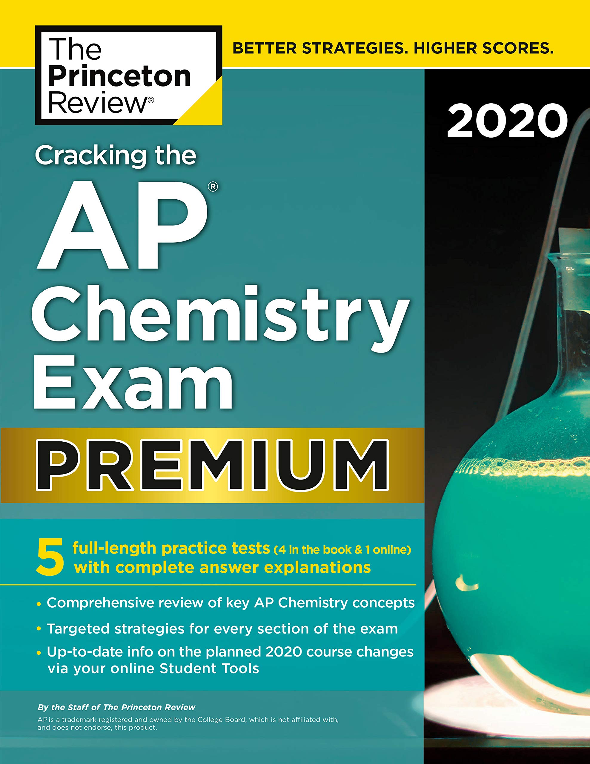 Book Cover Cracking the AP Chemistry Exam 2020, Premium Edition: 5 Practice Tests + Complete Content Review (College Test Preparation)