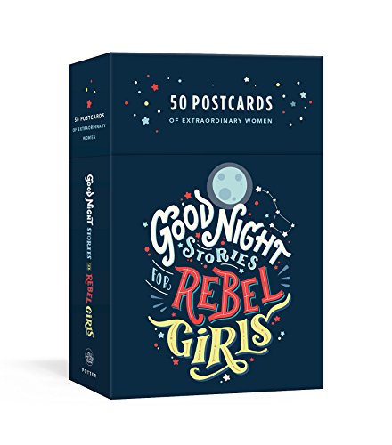 Book Cover Good Night Stories for Rebel Girls: 50 Postcards of Women Creators, Leaders, Pioneers, Champions, and Warriors