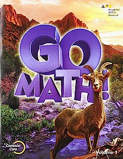 Book Cover Go Math!: Student Edition Volume 1 Grade 6 2015