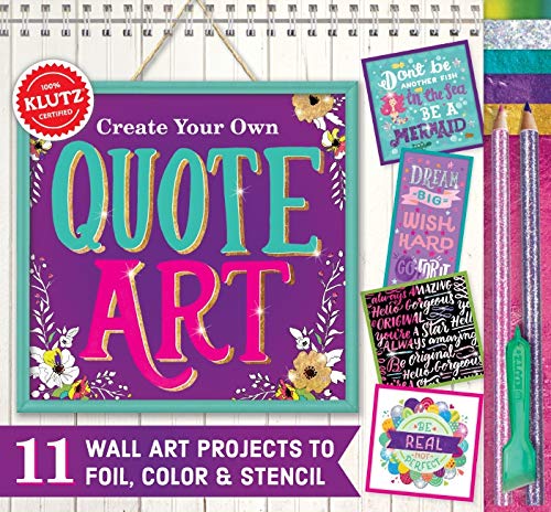 Book Cover Klutz Create Your Own Quote Art Activity Kit