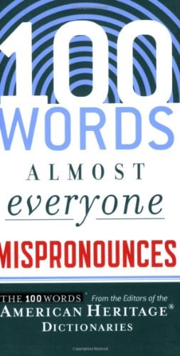 Book Cover 100 Words Almost Everyone Mispronounces