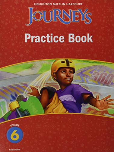 Book Cover Practice Book Consumable Grade 6 (Journeys)