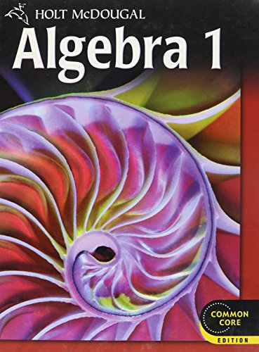 Book Cover Holt McDougal Algebra 1: Student Edition 2012