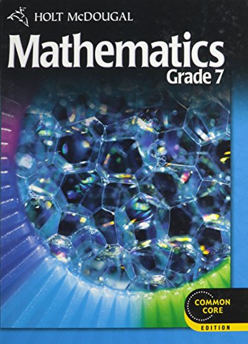 Book Cover Holt McDougal Mathematics: Student Edition Grade 7 2012