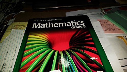 Book Cover Holt McDougal Mathematics: Student Edition Grade 8 2012