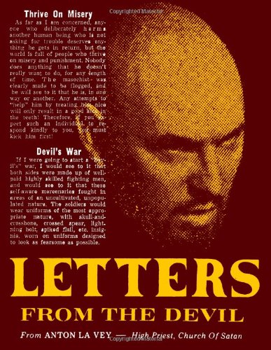 Book Cover Letters From the Devil: The Lost Writing of Anton Szandor LaVey