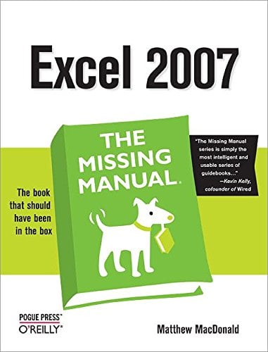 Book Cover Excel 2007: The Missing Manual