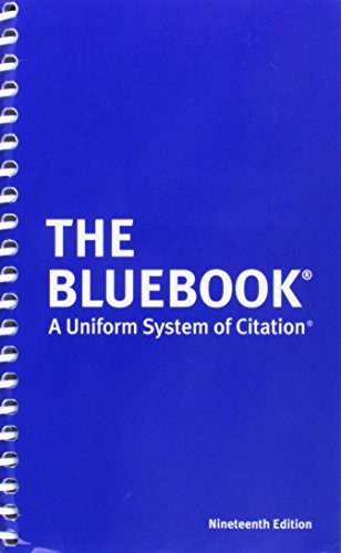 Book Cover The Bluebook: A Uniform System of Citation