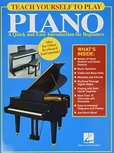 Book Cover Teach Yourself to Play Piano: A Quick and Easy Introduction for Beginners