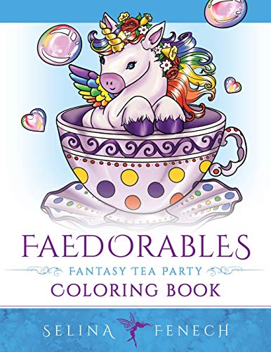Book Cover Faedorables Fantasy Tea Party (Fantasy Coloring by Selina)