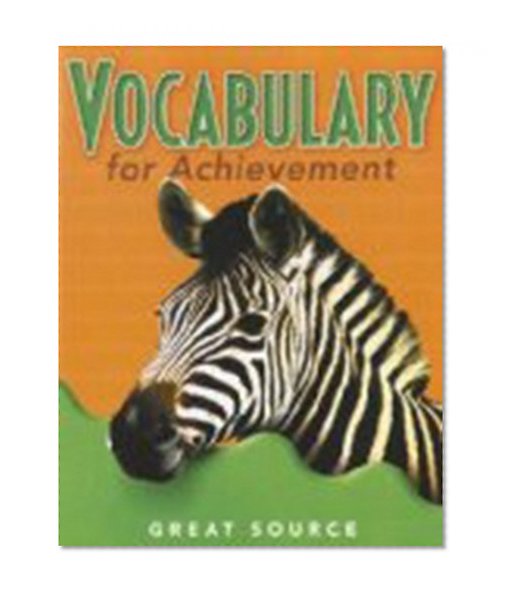 Book Cover Great Source Vocabulary for Achievement: Student Edition  Grade 5 2000