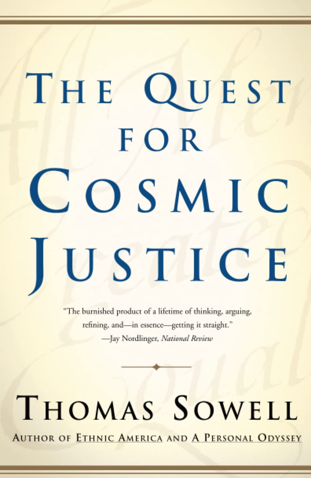 Book Cover The Quest for Cosmic Justice