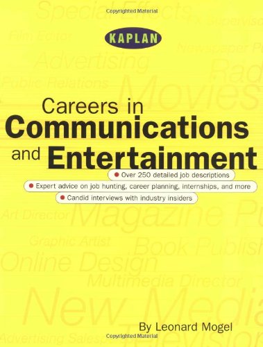 Book Cover Kaplan Careers In Communications and Entertainment