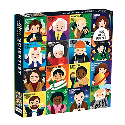 Book Cover Mudpuppy Little Scientist 500 Piece Family Puzzle, Multicolor (MP-G0735356726)