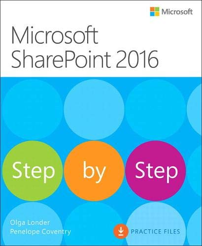Book Cover Microsoft SharePoint 2016 Step by Step