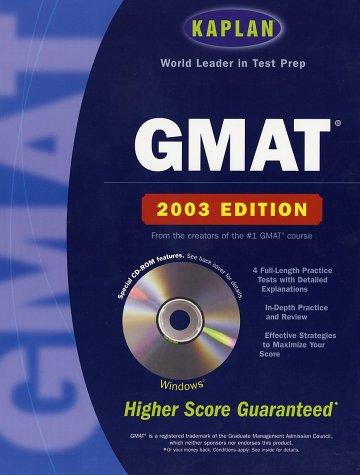 Book Cover Kaplan GMAT 2003 with CD-ROM (Kaplan GMAT Premier Program (w/CD))