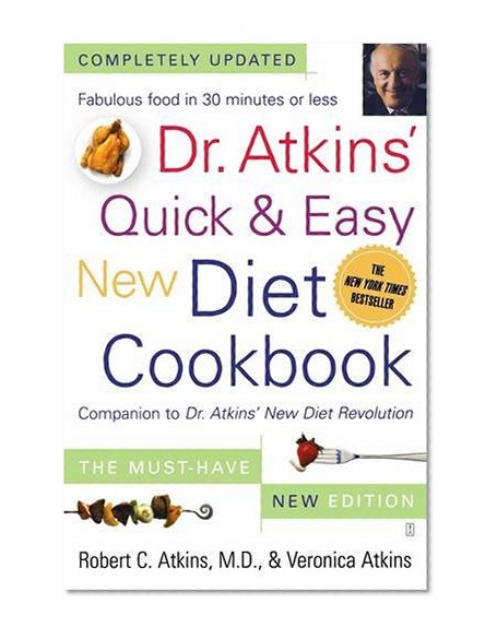 Book Cover Dr. Atkins' Quick & Easy New Diet Cookbook: Companion to Dr. Atkins' New Diet Revolution