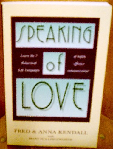 Book Cover Speaking of Love