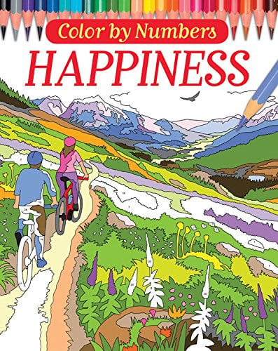 Book Cover Color by Numbers: Happiness