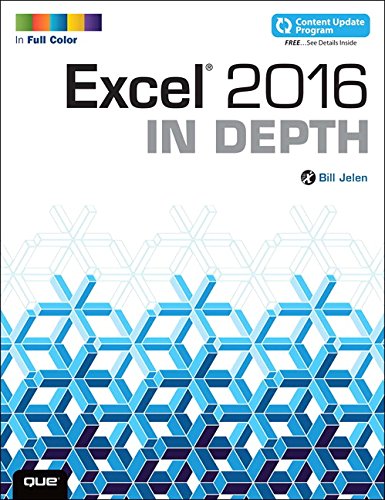 Book Cover Excel 2016 In Depth