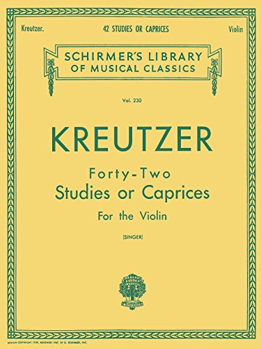 Book Cover Kreutzer - 42 Studies or Caprices: Schirmer Library of Classics Volume 230 Violin Method (Schirmer's Library of Musical Classics)