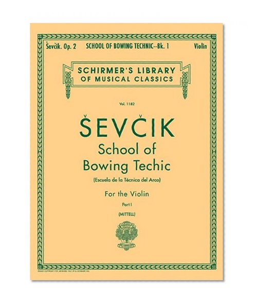Book Cover School of Bowing Technics, Op. 2 - Book 1: Violin Method
