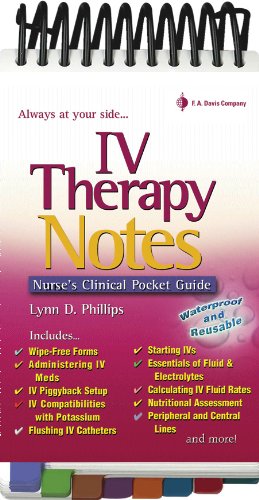 Book Cover IV Therapy Notes: Nurse's Clinical Pocket Guide (Nurse's Clinical Pocket Guides)