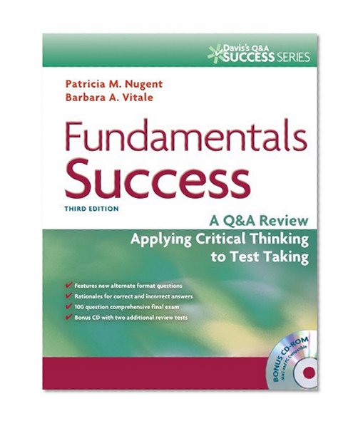 Book Cover Fundamentals Success: A Q&A Review Applying Critical Thinking to Test Taking (Davis's Q&A Success)