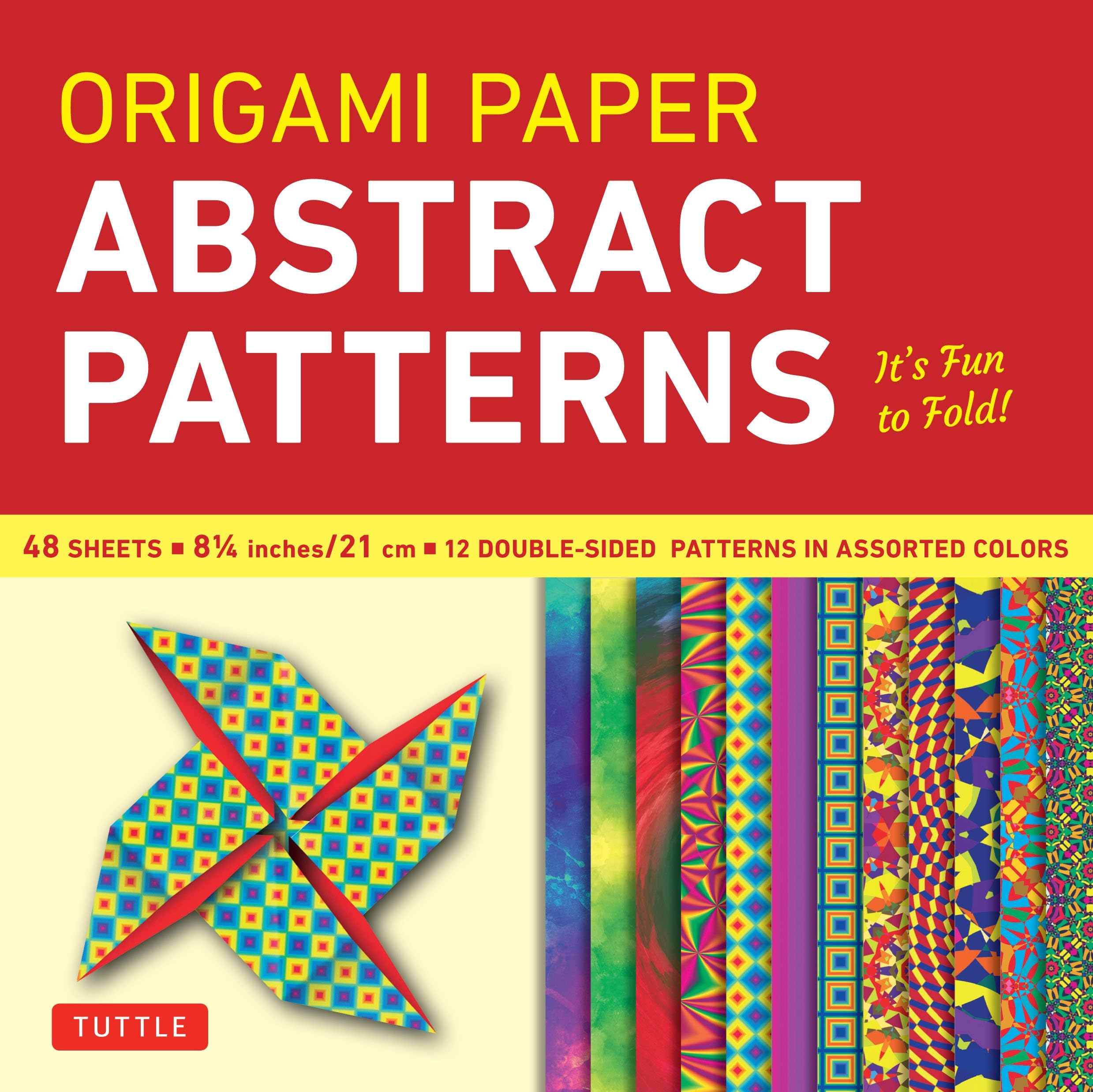 Book Cover Origami Paper - Abstract Patterns - 8 1/4