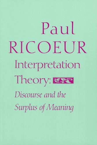 Book Cover Interpretation Theory: Discourse and the Surplus of Meaning