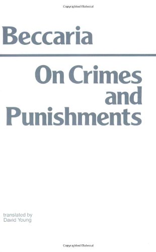 Book Cover On Crimes and Punishments (Hackett Classics)