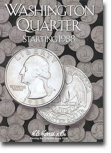 Book Cover Washington Quarters Folder Starting 1988-1998