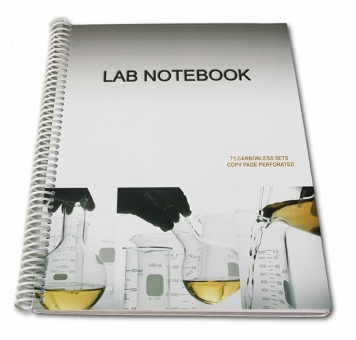 Book Cover Chemistry Lab Notebook 75 Carbonless Duplicating Pages