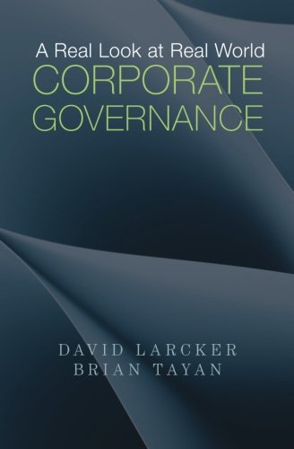 Book Cover A Real Look at Real World Corporate Governance