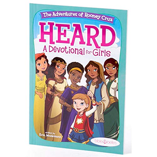Book Cover BIBLE BELLES Daily Devotional for Girls Heard: The Adventures of Rooney Cruzâ€ Children's Devotional Book â€“ Christian Activity Book w/5 Weeks of Crafts, Bible Verses, Prayers & Bible Stories