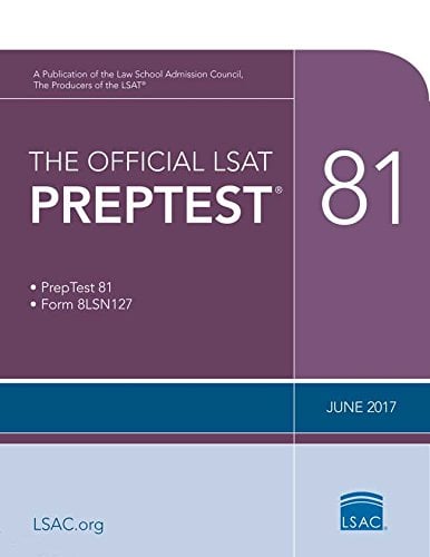 Book Cover The Official LSAT PrepTest 81: (June 2017 LSAT)