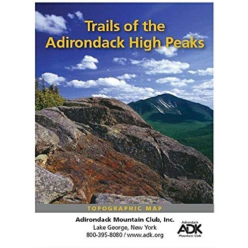 Book Cover High Peaks Adirondack Trail Map