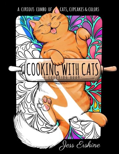 Book Cover Cooking With Cats: Coloring Book