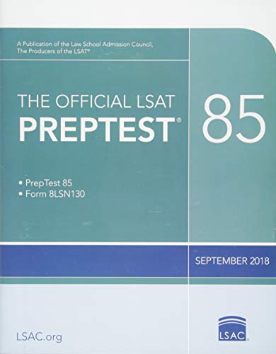 Book Cover The Official LSAT PrepTest 85: (Sept. 2018 LSAT)