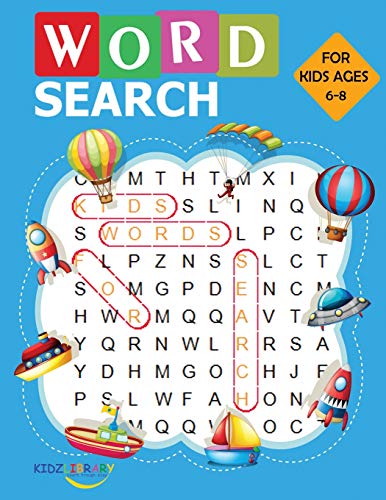 Book Cover Word Search for Kids Ages 6-8: Large Print Word Search Books for Kids 6-8: Word Search Puzzles for Kids Activities Workbooks age 6 7 8 year olds