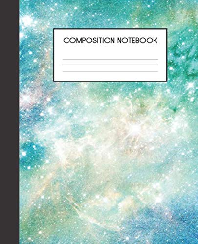 Book Cover Composition Notebook: Painted Galaxy | College Ruled Notebook | Lined Journal | 100 Pages | 7.5 X 9.25