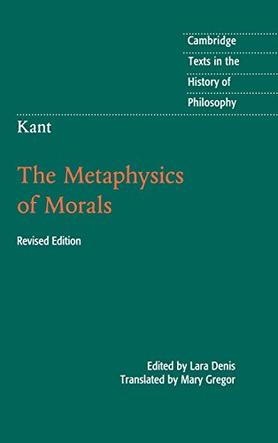 Book Cover Kant: The Metaphysics of Morals (Cambridge Texts in the History of Philosophy)