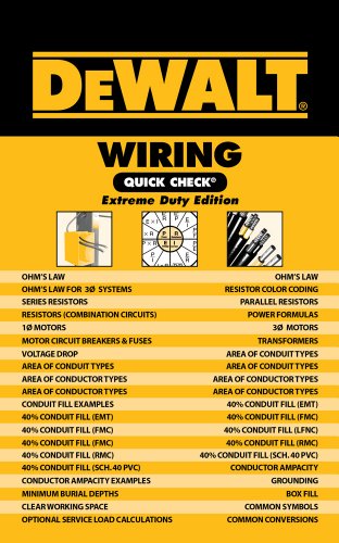 Book Cover DEWALT Wiring Quick Check (DEWALT Series)