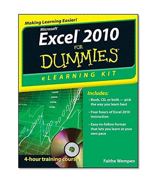 Book Cover Excel 2010 eLearning Kit For Dummies