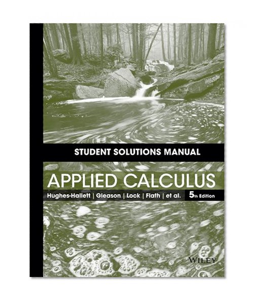 Book Cover Student Solutions Manual to accompany Applied Calculus